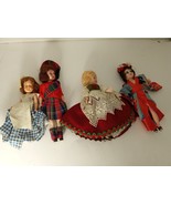 Lot of 4 VTG Dolls Hard Plastic Sleepy Eyes Dolls 5-8&quot; Unmarked - $387.19 MXN