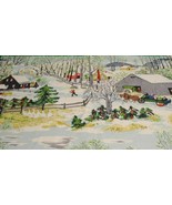 Grandma Moses &quot;Spring Time &quot; Fabric  17&quot; x 23&quot; New Unused sewbuzyb - $39.99