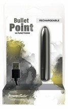 POWER BULLET 4 INCH BULLET POINT 10 FUNCTION BULLET RECHARGEABLE VIBRATOR - £19.48 GBP