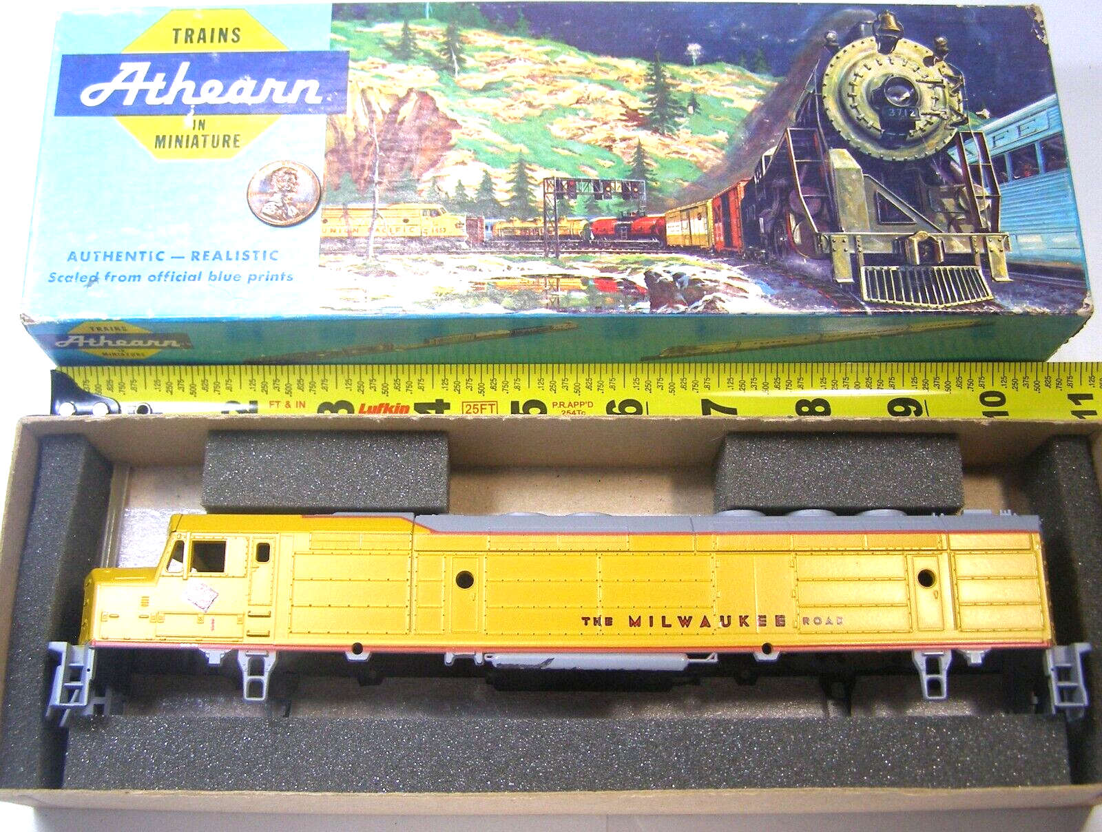 Athear HO Scale Model Diesel Locomotive Shell 3622 FP-45 Milwaukee   BMC - $28.95