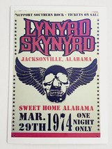 1974 Skynrd Reproduction Concert Sticker Decal Music Theme Cool Embellishment - £1.83 GBP