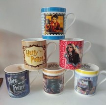 Rare 2004 Harry Potter Prisoner of Azkhaban Collectors&#39; 6-Piece Coffee Mug Set - £96.91 GBP