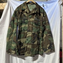 Vtg 1980s Us Army Bdu Top Usgi Med Reg Winter Weight 1st Aviation Named - $29.69