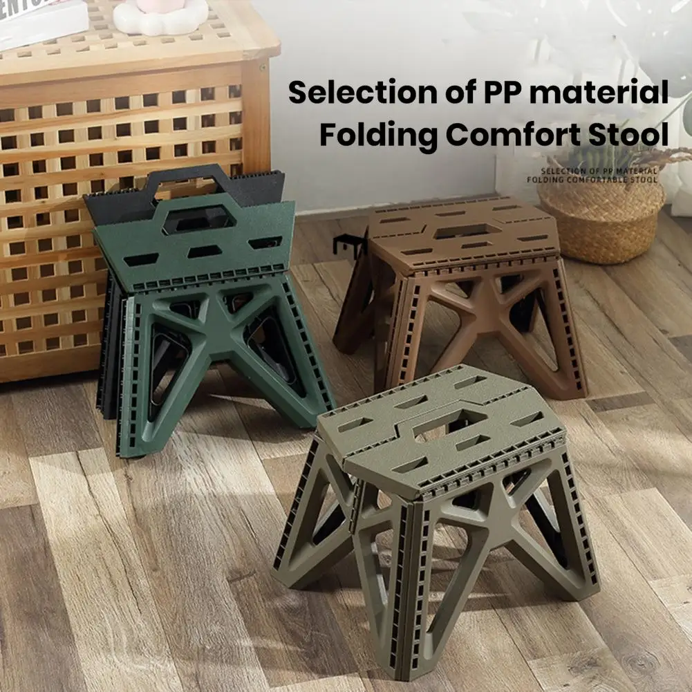Folding Step Stool Strong Load-bearing Heavy-Duty Chair Travel Use Compact - £19.28 GBP+