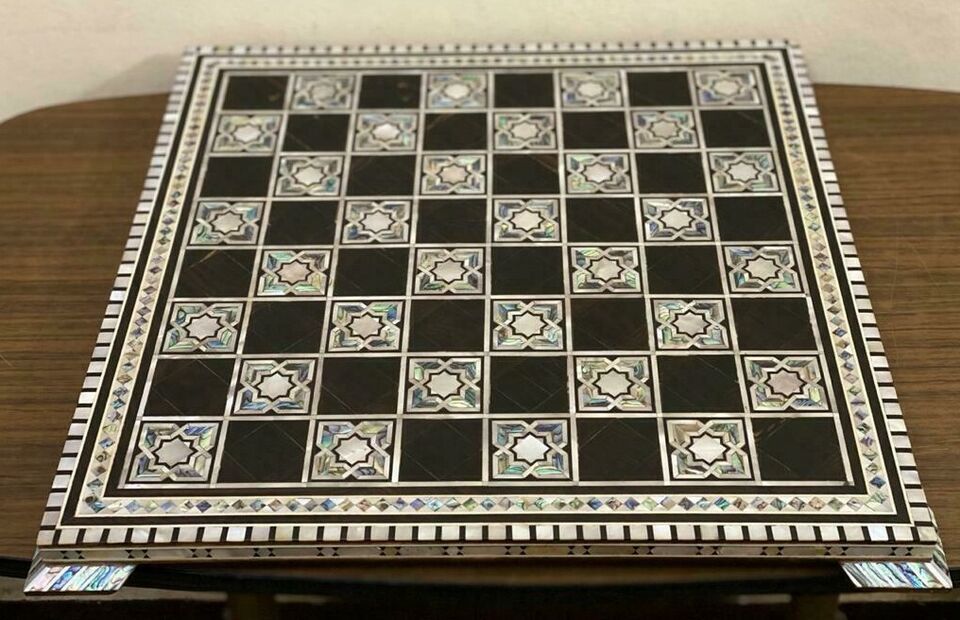 Handmade, Luxury, Wood Chess Board, Wood Board, Unique Board, Inlaid She... - $645.00