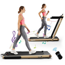 2.25HP 2 in 1 Folding Treadmill with APP Speaker Remote Control-Yellow - Color:  - $7,849.02 MXN