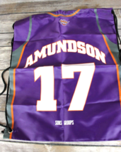 Phoenix Suns Amundson 17 Drawstring Backpack Shoulder Bag NBA Nylon Bask... - $15.57