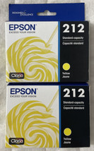 Epson 212 Yellow Ink Cartridge Twin Pack 2 x T212420 Exp 2024+ Sealed Retail Box - £19.64 GBP