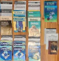 Abeka Grade 10 Student Workbooks Teacher Keys Complete Set Revised Engli... - $664.45