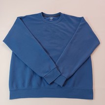 Athletic Works Women’s Blue Cotton Blend Sweater Pullover Sweatshirt Sz ... - $18.80