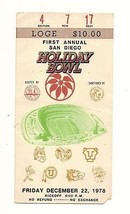 1978 1st Holiday Bowl ticket Stub Navy Brigham Young - £264.60 GBP