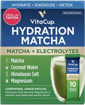 VitaCup Hydration Matcha Instant Packets With Electrolytes, *5 Single Serving* - £18.37 GBP