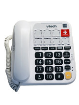 VTech SN1127 White Amplified Corded Answering System With Photo Speed Dial - $45.42