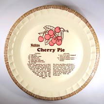Royal China by Jeannette 10-Inch Cherry Pie Plate 1970s-1980s Recipe Pri... - $19.70