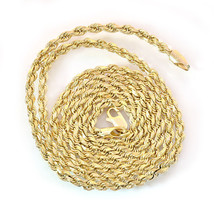 3.20mm 14K Yellow Gold Rope Chain - £983.00 GBP