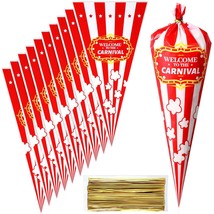 120 Pcs Carnival Bags Carnival Party Decorations Circus Cone Bags Carniv... - $16.99