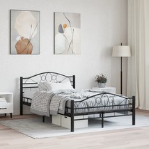 Bed Frame Black Steel 120x200 cm - £89.50 GBP