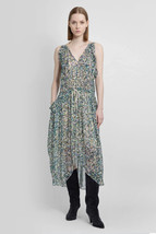 Isabel Marant Etoile Women Fadelo Floral Abstract Printed Halter Midi Dress M 38 - £170.35 GBP