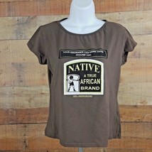 Electric Zulu Top T-Shirt Women&#39;s Size XXL Brown TN30 - £6.56 GBP