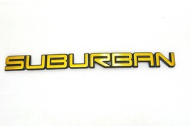 Chevy GMC OEM Suburban Gold Rear Emblem Badge Name Plate - £14.95 GBP