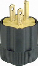 Leviton Commercial and Residential Rubber Grounding Plug 5-15P 18-14 AWG 2 Pole - $14.99