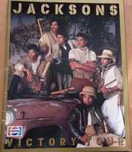 Jacksons Victory Tour Program Michael Jackson Pepsi Concert Event Souvenir - $12.99