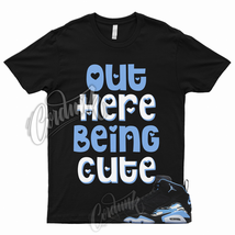 CUTE T Shirt to Match MVP UNC University Blue Mid High Toe Dunk 1 Black White - £18.44 GBP+
