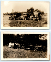 Lot of 2 Model T  Model A? Antique Cars Photographs - $19.80