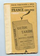 Cartes Taride Routes De France Map 1930's - $21.78