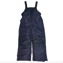 London Fog Snow Bib Pants Navy Blue Insulated Overalls Size 4 Boy Girl - £18.87 GBP