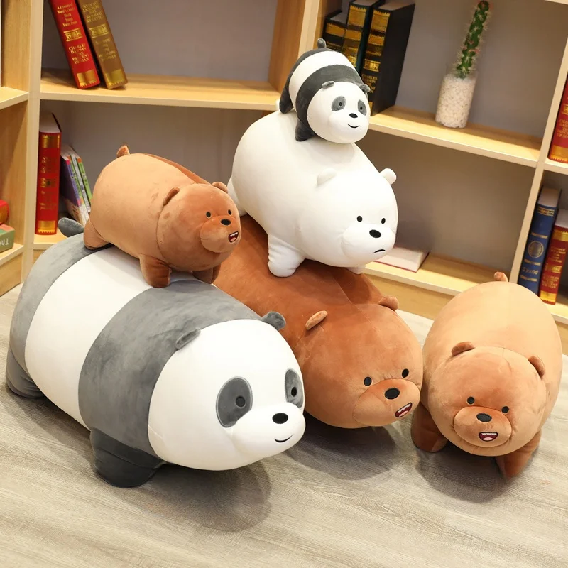 Ize the bare bears plush panda polar bear toys animal stuffed doll peluche room kawaii thumb200