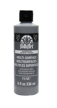 FolkArt Multi-Surface Satin Acrylic Paint, 4655CA Medium Gray, 8 Fl. Oz. - £9.39 GBP