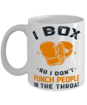 I Box So I Don't Punch People In The Throat Shirt  - $14.95