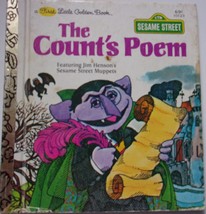 A Little Golden Book Sesame Street The Count’s Poem by Ray Sipherd 1978 - £3.91 GBP