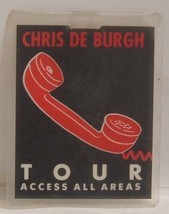 CHRIS DE BURGH - VINTAGE ORIGINAL LAMINATE CONCERT TOUR BACKSTAGE PASS - £15.66 GBP