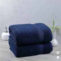 Welspun Purely Indulgent Towel Set Dark Blue 2-Piece Egyptian Cotton 640... - $1,042.31 MXN+