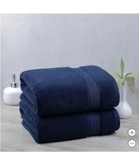 Welspun Purely Indulgent Towel Set Dark Blue 2-Piece Egyptian Cotton 640... - €76,71 EUR