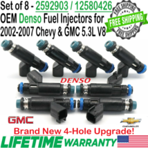 NEW Denso x8 OEM 4Hole Upgrade Fuel Injectors for 2002-2007 Chevrolet &amp; ... - $386.09