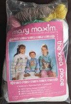 Vintage Mary Maxim Sweater Kit with Yarn, Children's Spring Cardigan - NOS - $79.99