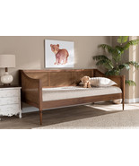 Shirina Walnut Brown and Synthetic Rattan Twin Size Daybed - $10,910.34 MXN