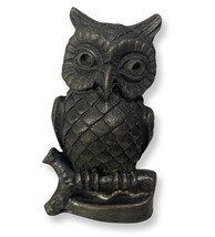 Vintage 2” Solid Pewter Owl on Branch Figurine - £14.89 GBP