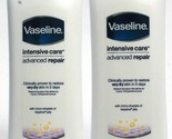 2 Bottles Vaseline 13.52 Oz Intensive Care Advanced Repair Rich Body Lotion - $33.99