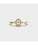 1.5Ct Round Cut Lab Created Women&#39;s Ring in 14K Yellow Gold Finish - £67.39 GBP