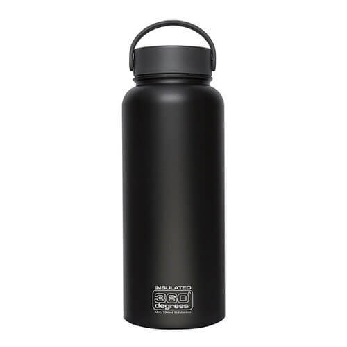 Primary image for 360 Degrees Wide Mouth SS Vacuum Insulated Bottle - 1L Black