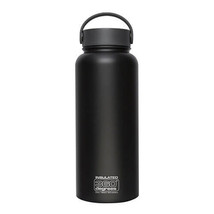 360 Degrees Wide Mouth SS Vacuum Insulated Bottle - 1L Black - £41.23 GBP