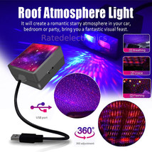 USB Interior Car Projector Light Atmosphere Star Roof Sky LED Lamp Galaxy Lights - £13.58 GBP