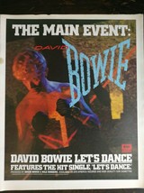 Vintage 1983 David Bowie Let&#39;s Dance Album Full Page Original Ad - 721 - £5.24 GBP