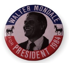 Walter Mondale For President 1984 Vintage Pin Pinback Button - $5.78