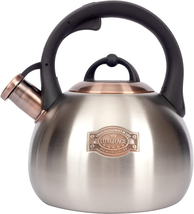3.1 Quart Teal Whistling Tea Kettle for Stove Top, Food Grade Stainless Steel - £32.80 GBP