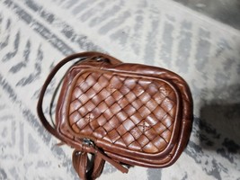 Genicci Brown Leather Crossbody Bag - $24.24